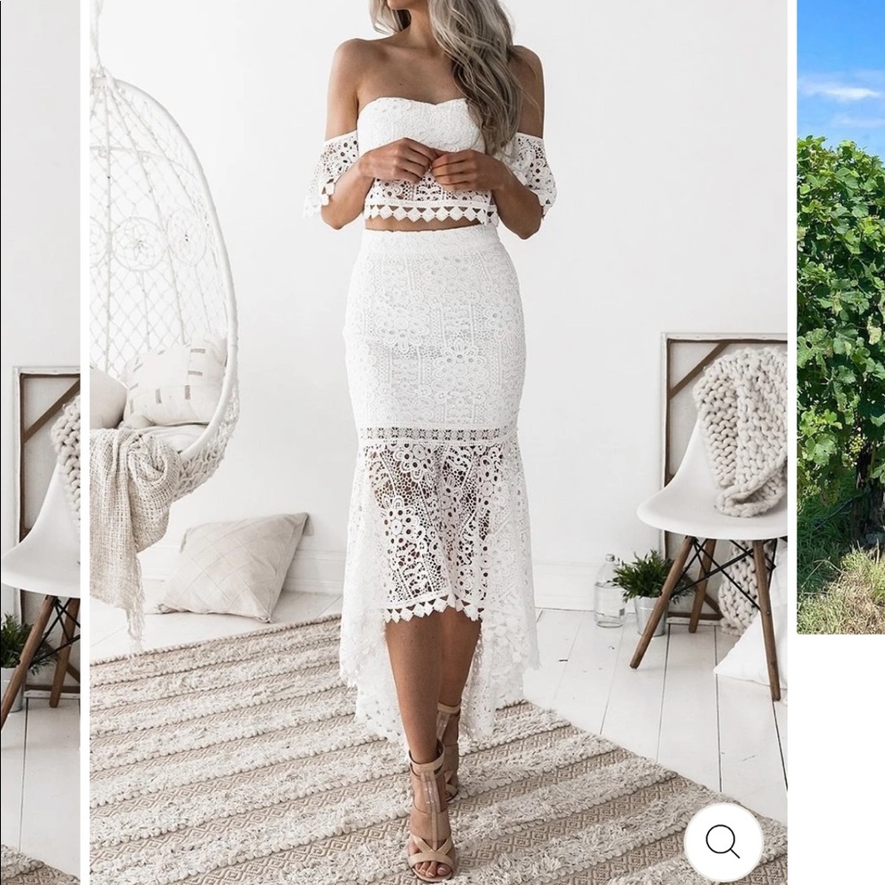 Jaus White Celine Dress